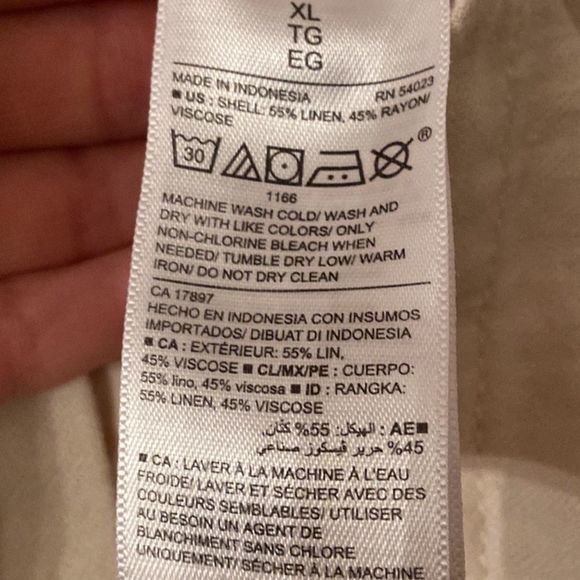 OLD NAVY Linen Blend Safari Utility Jacket - Picture 15 of 16